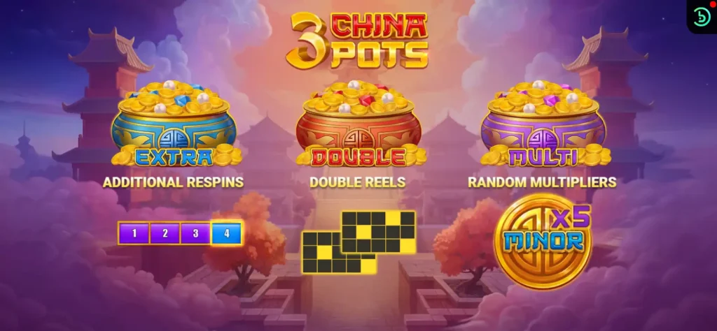 3 CHINA POTS