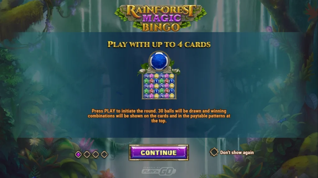 Rainforest Magic Bingo