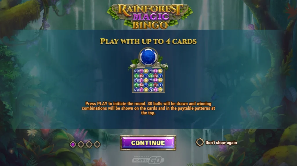 Rainforest Magic Bingo