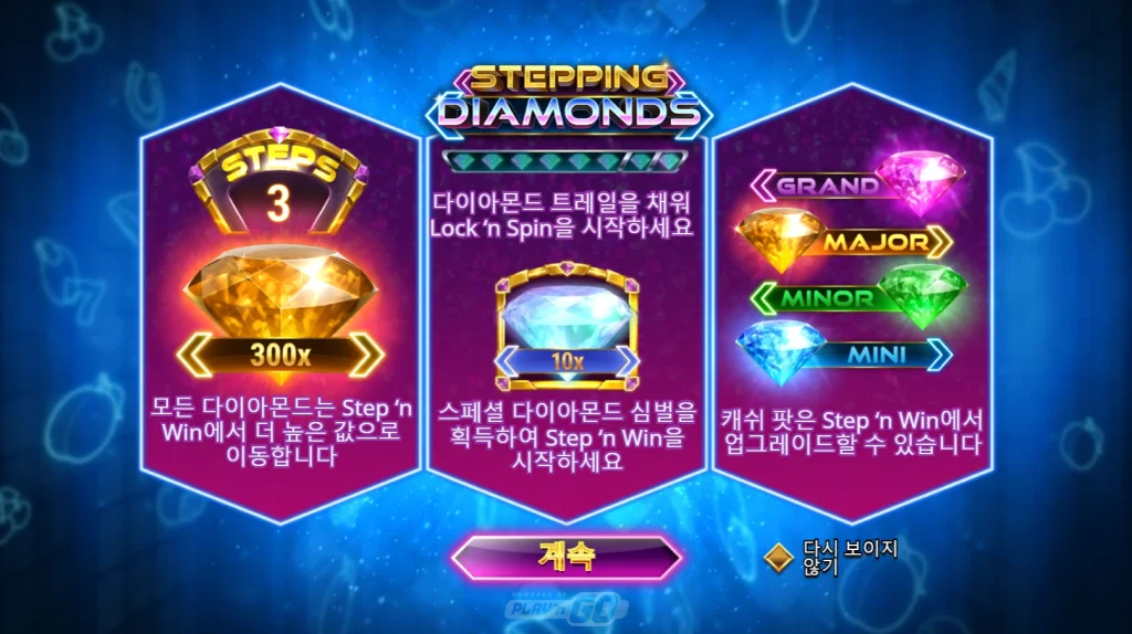 Stepping Diamonds