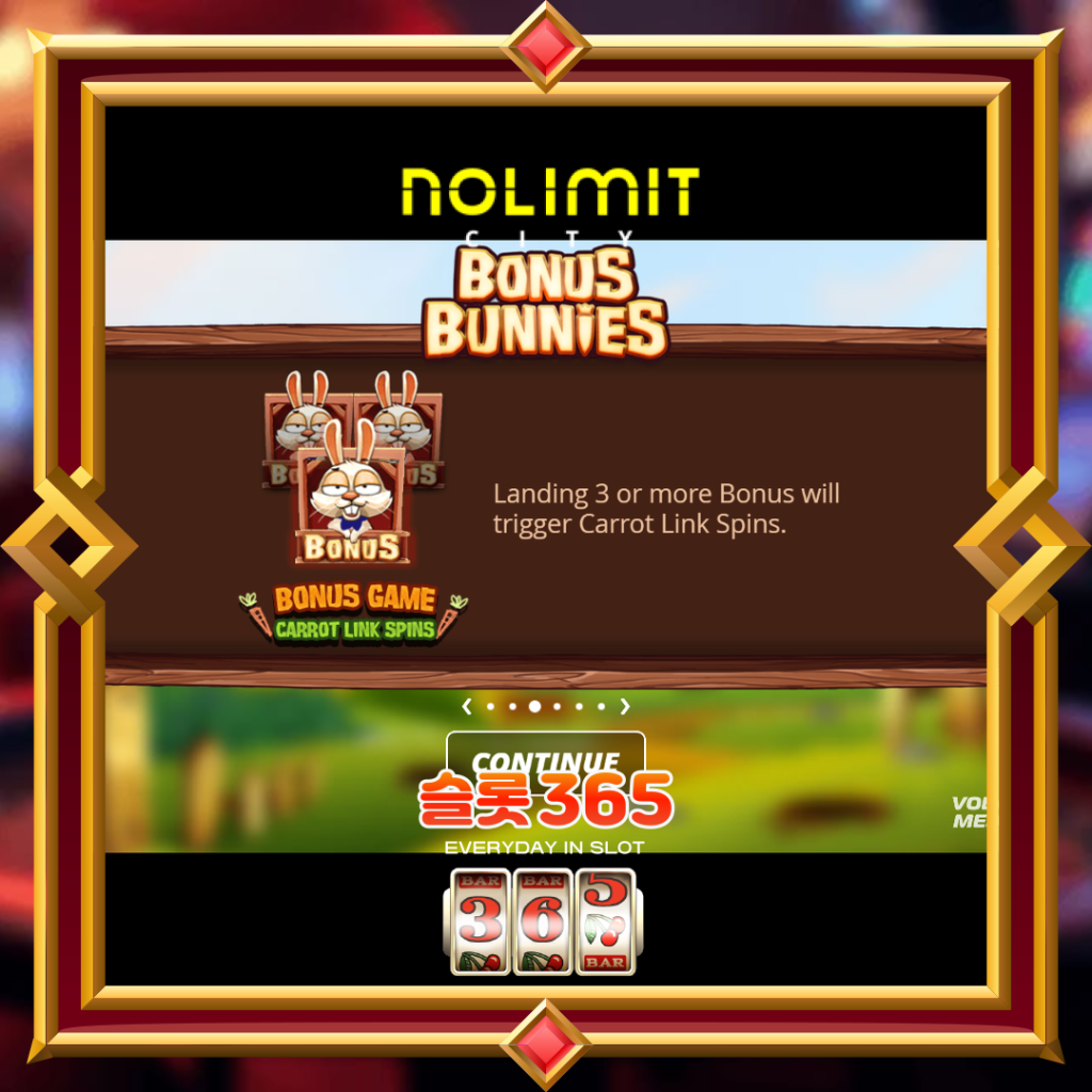[무료슬롯] “보너스 버니” – 노리밋시티(Nolimit City)