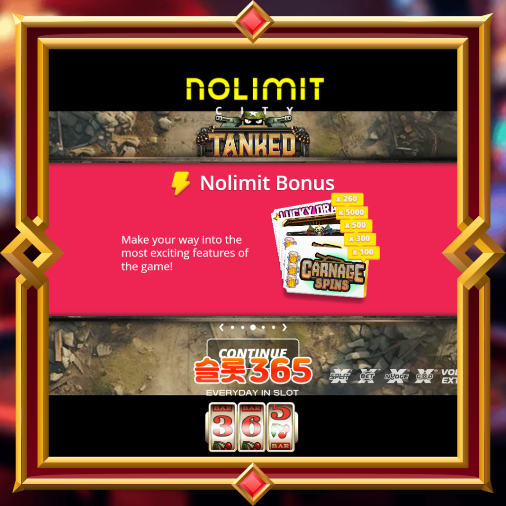 [무료슬롯] “탱크” – 노리밋시티(Nolimit City)