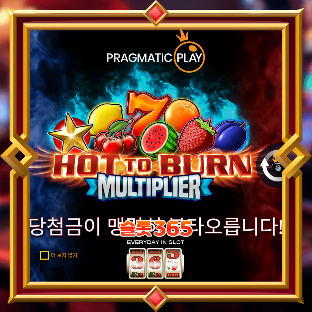 [무료슬롯] “핫 투 번 멀티플라이어” – 프라그마틱 플레이(Pragmatic Play)