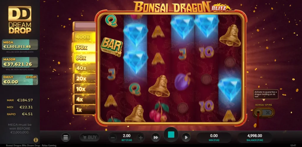 Bonsai Dragon Blitz Dream Drop