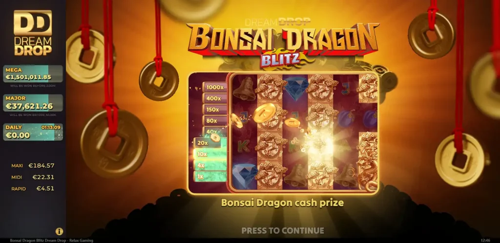 Bonsai Dragon Blitz Dream Drop