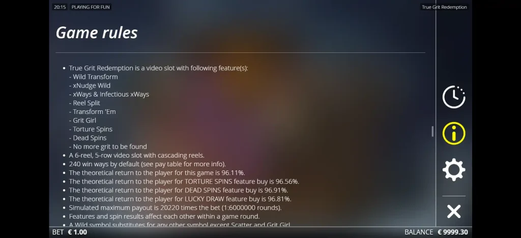 True Grit Redemption